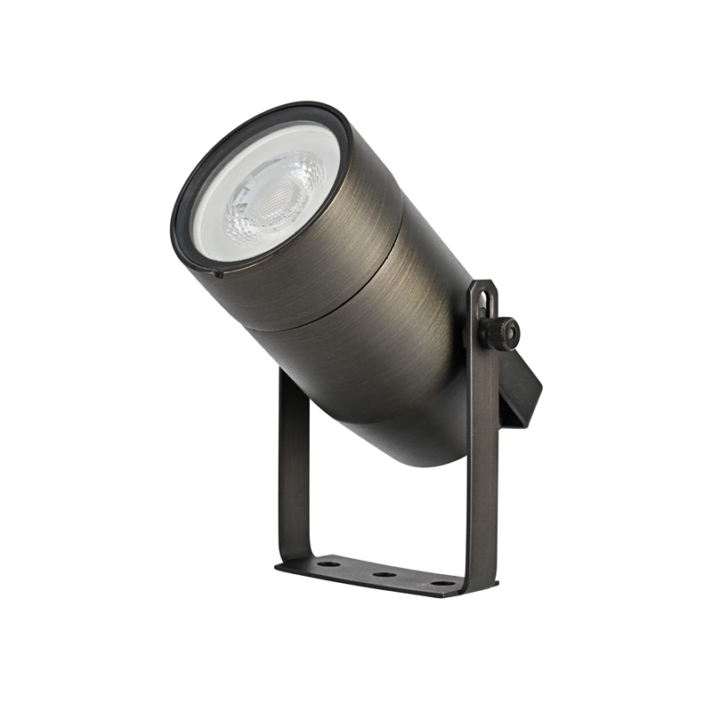 Pemberly Row Outdoor Spot Light 12V Cast Brass Dark Bronze 2