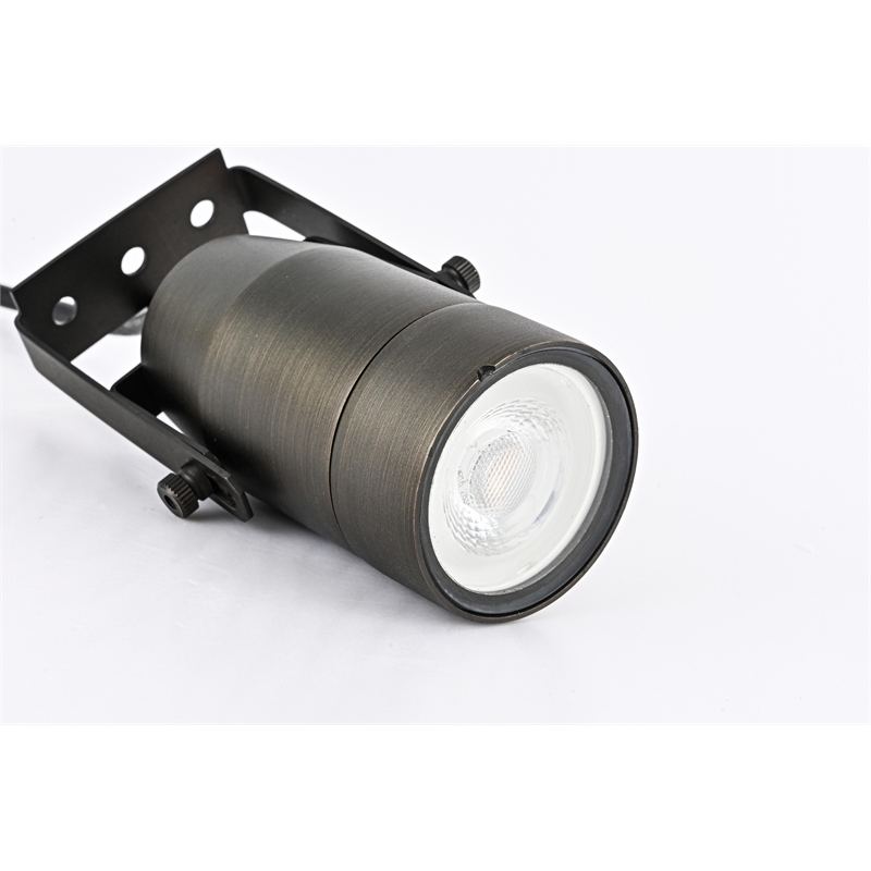 Pemberly Row Outdoor Spot Light 12V Cast Brass Dark Bronze 2