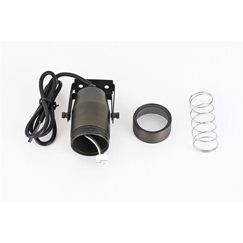 Pemberly Row Outdoor Spot Light 12V Cast Brass Dark Bronze 2