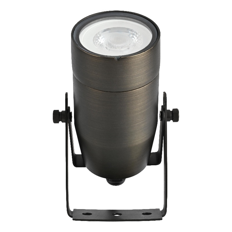 Pemberly Row Outdoor Spot Light 12V Cast Brass Dark Bronze 2