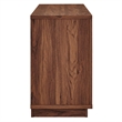 Pemberly Row 63-Inch Wood Grain TV Console with Storage in Walnut Finish