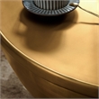 Pemberly Row 32-Inch Metal Storage Coffee Table in Burnished Brass Finish