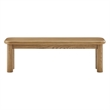 Pemberly Row 58 in Backless Oak Bench in Weathered Oak Finish