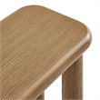 Pemberly Row 58 in Backless Oak Bench in Weathered Oak Finish