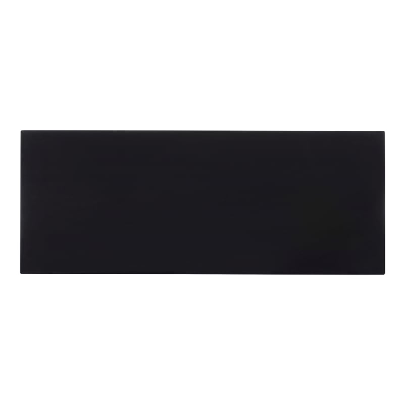 Pemberly Row Large Cabinet with Glass Doors and 3 Shelves in Black