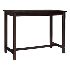 Pemberly Row 36&quot Wood Counter Height Pub Table in Walnut