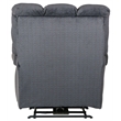 Pemberly Row Power Lay Flat Recliner in Blue Polyester Fabric