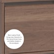 Pemberly Row Midcentury Mahogany Media Console in Warm Walnut Finish