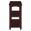 Pemberly Row 3-Shelf Console Table in Espresso Wood Finish