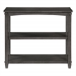 Pemberly Row 3-Shelf Console Table in Slate Gray Wood Finish