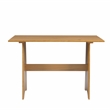 Pemberly Row Solid Pine Wood Dining Table with Honey Finish