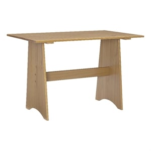 Pemberly Row Solid Pine Wood Dining Table with Honey Finish