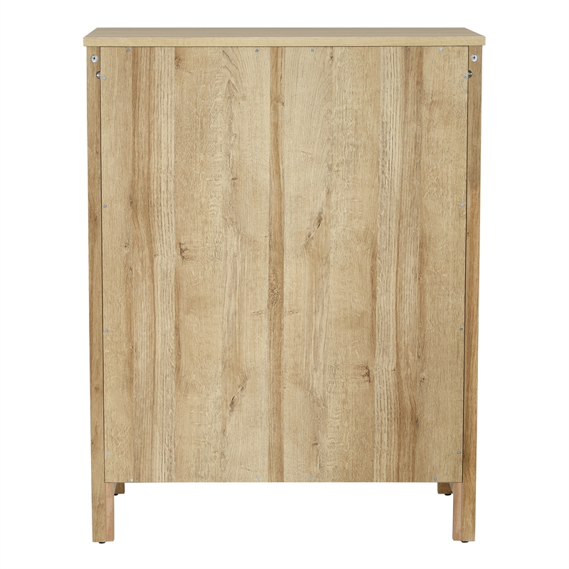 Pemberly Row Stonebrook 4-Drawer Chest in Canyon Oak Finish