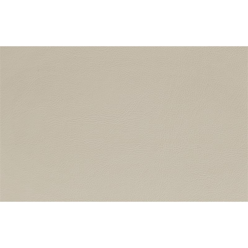 Pemberly Row Lounge Sofa in Cream Faux Leather with Chrome Legs