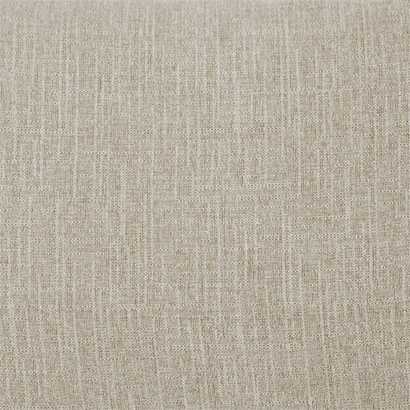 Pemberly Row Swivel Accent Chair in Linen White Fabric
