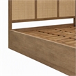 Pemberly Row 3-Panel King Bed with Solid Wood and Cane Detailing