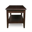 Pemberly Row Solid Wood Coffee Table in Chocolate Cherry Finish