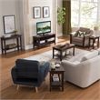 Pemberly Row Solid Wood Coffee Table in Chocolate Cherry Finish