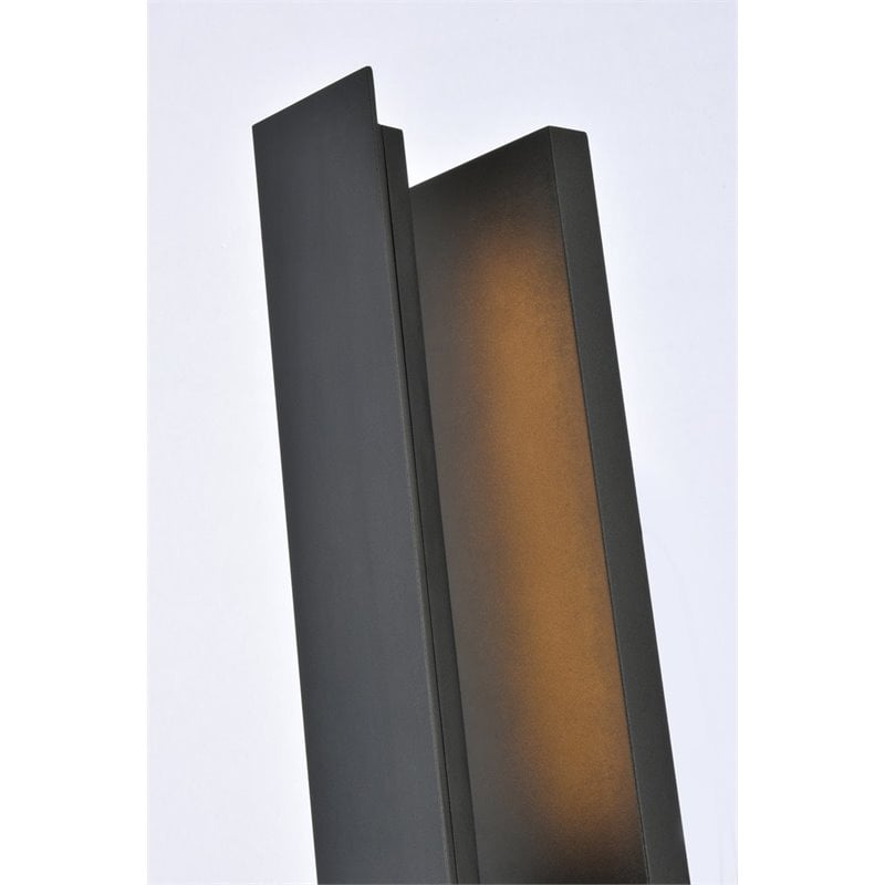 Pemberly Row 1-Light Modern Aluminum LED Wall Sconce in Black
