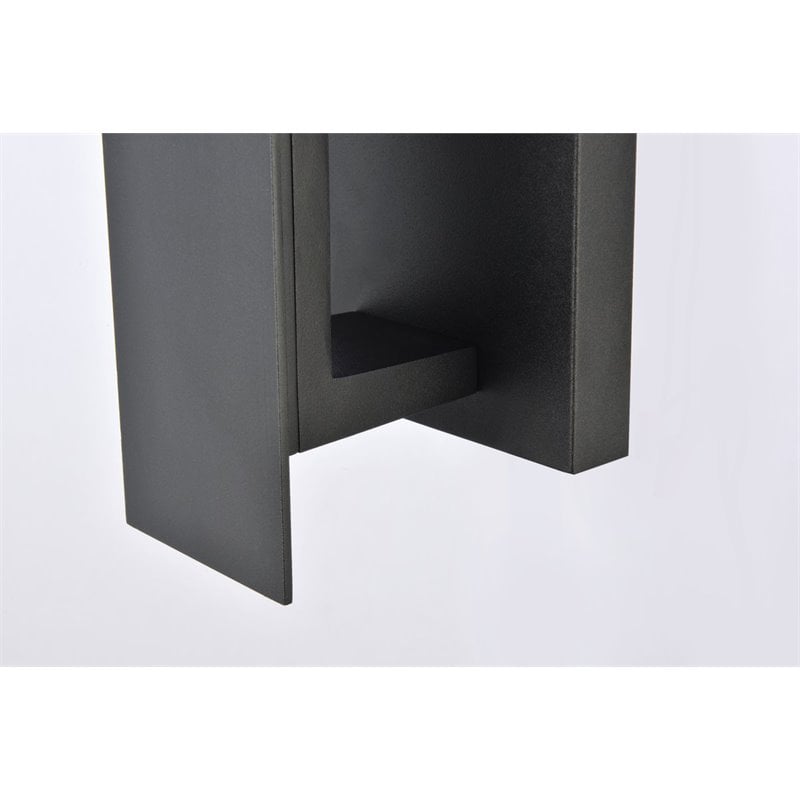 Pemberly Row 1-Light Modern Aluminum LED Wall Sconce in Black