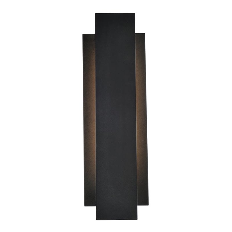 Pemberly Row 1-Light Modern Aluminum LED Wall Sconce in Black