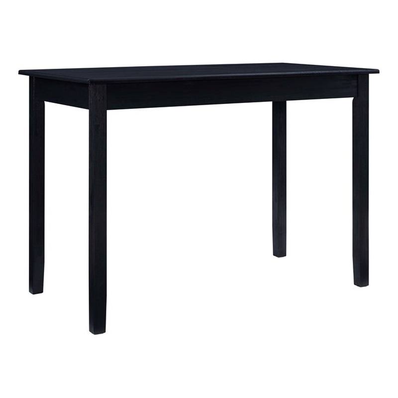 Pemberly Row Tavern Table in Solid Acacia Wood with Charcoal Gray Finish