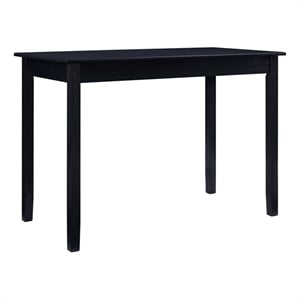 Pemberly Row Tavern Table in Solid Acacia Wood with Charcoal Gray Finish