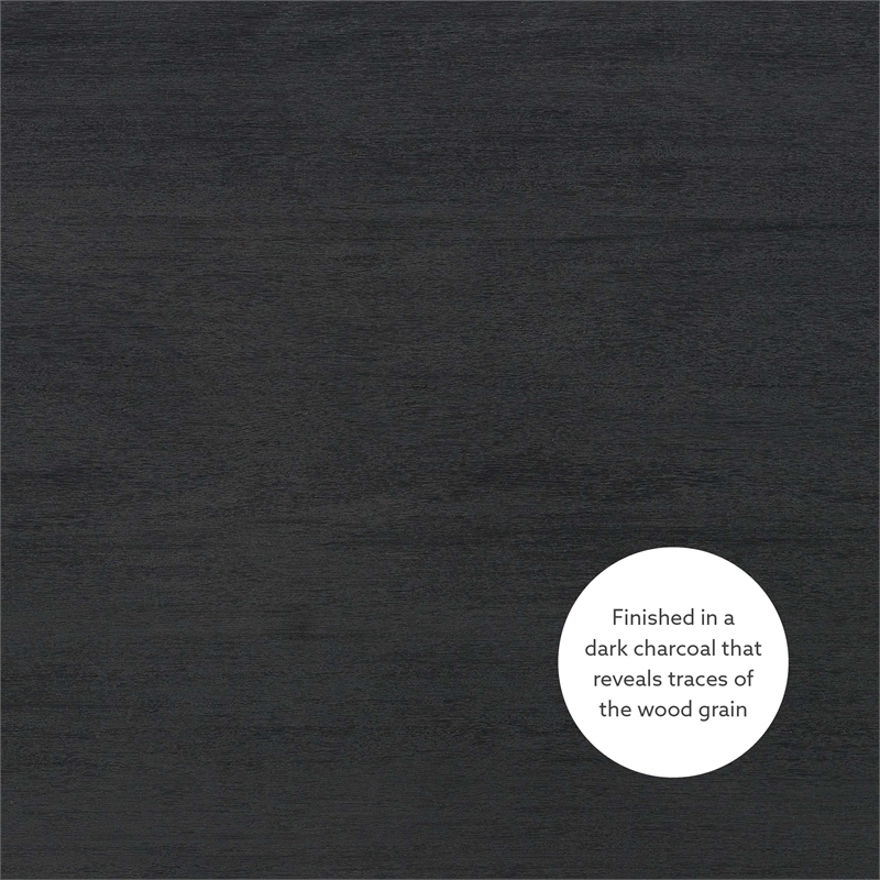Pemberly Row Tavern Table in Solid Acacia Wood with Charcoal Gray Finish