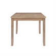Pemberly Row Dining Table in Solid Acacia Wood Washed Gray Finish