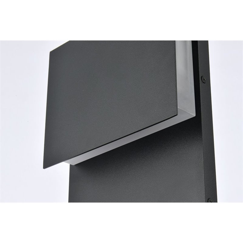 Pemberly Row 1-Light LED Wall Sconce in Black Finish with 7-in Design