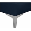 Pemberly Row Modular Sectional in Navy Velvet with Channel Tufting