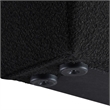 Pemberly Row King Bed in Black Boucle Fabric with Thick Rails