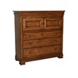 Beaumont Lane Solid Alder Cognac Dressing Chest Rectangular Distressed Finish 54