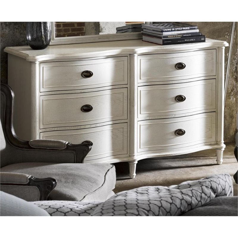 Beaumont Lane Oak Cotton Dresser Rectangular Distressed 36