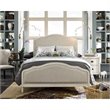 Beaumont Lane Linen White Washed Oak Queen Bed Rectangular Upholstered 63