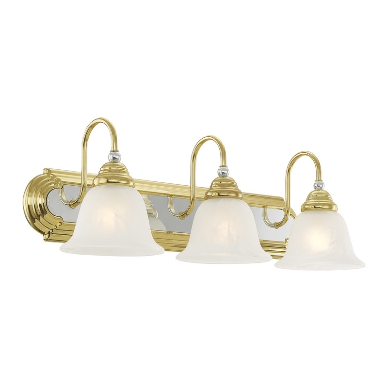 Beaumont Lane 3 Light Bath Light in Polished Brass and Chrome