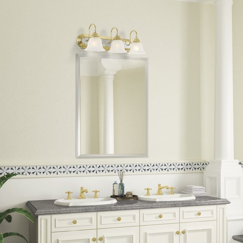 Beaumont Lane 3 Light Bath Light in Polished Brass and Chrome