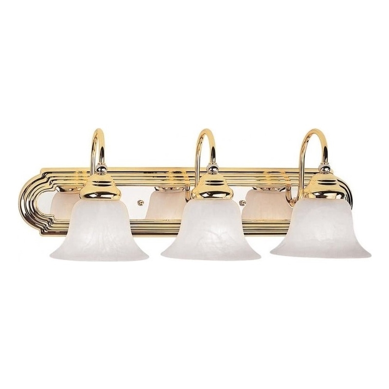 Beaumont Lane 3 Light Bath Light in Polished Brass and Chrome