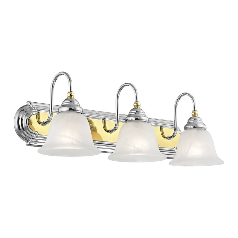 Beaumont Lane 3 Light Bath Light in Chrome and Polished Brass