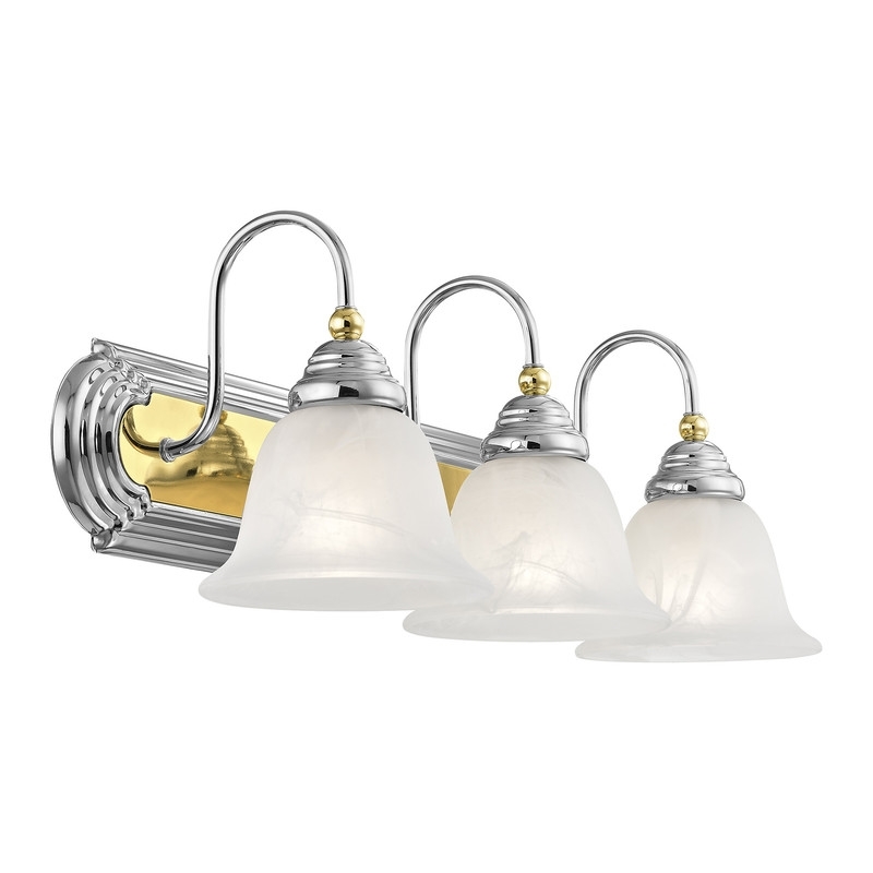 Beaumont Lane 3 Light Bath Light in Chrome and Polished Brass