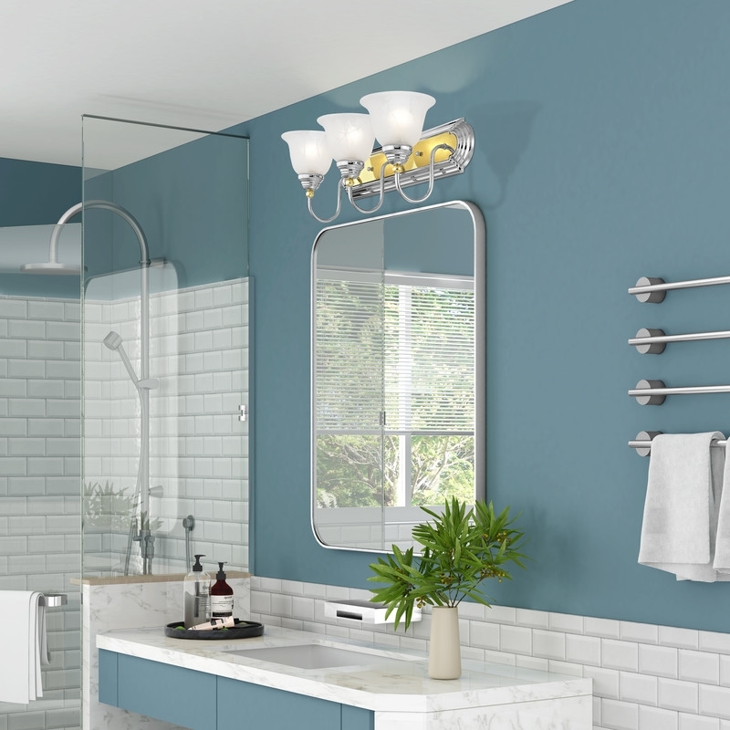 Beaumont Lane 3 Light Bath Light in Chrome and Polished Brass