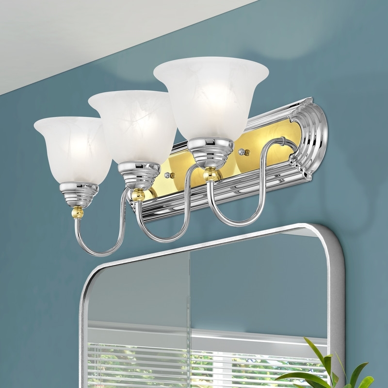 Beaumont Lane 3 Light Bath Light in Chrome and Polished Brass