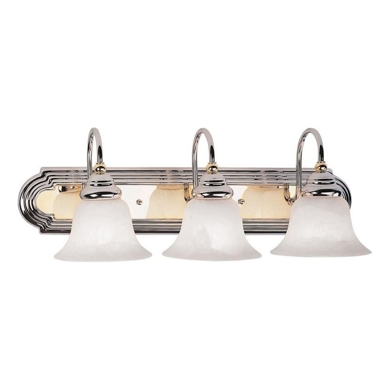 Beaumont Lane 3 Light Bath Light in Chrome and Polished Brass