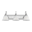 Beaumont Lane 3 Light Bath Light in Brushed Nickel with Chrome Insert