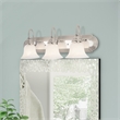 Beaumont Lane 3 Light Bath Light in Brushed Nickel with Chrome Insert