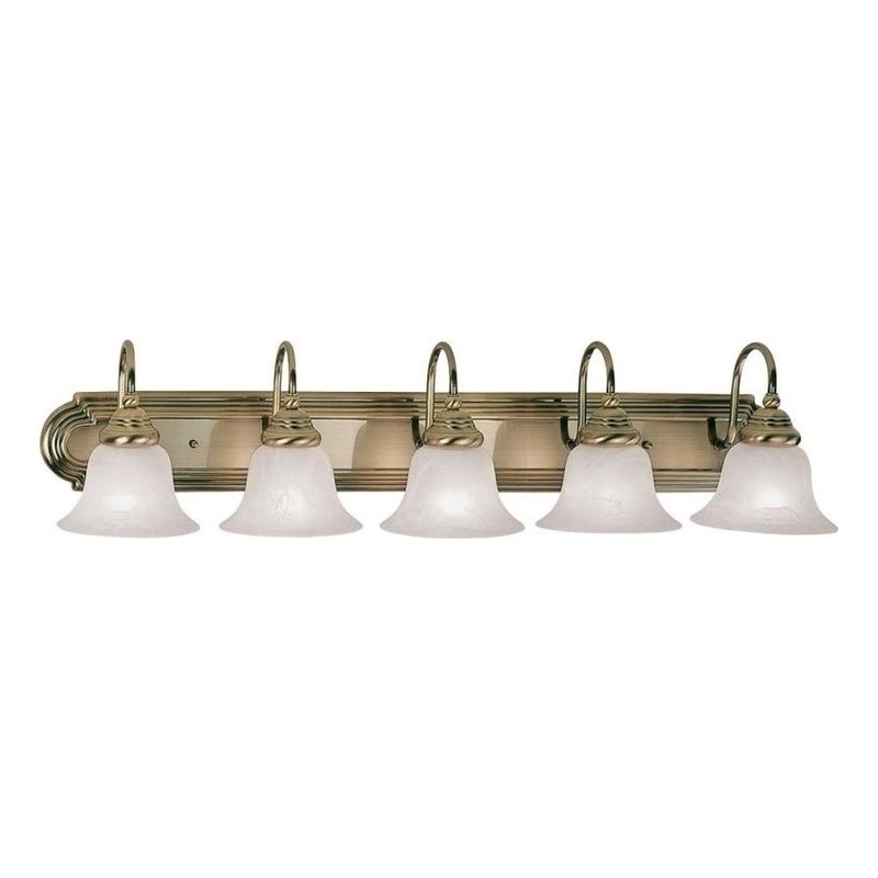 Beaumont Lane 5 Light Bath Light in Antique Brass