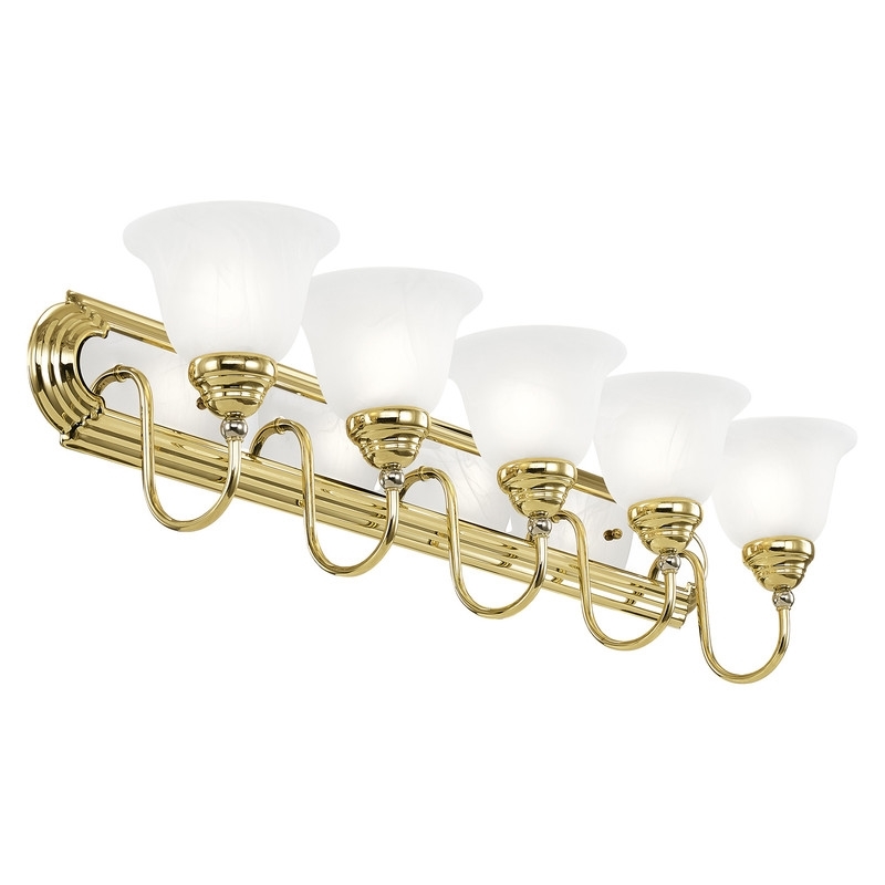 Beaumont Lane 5 Light Bath Light in Polished Brass and Chrome