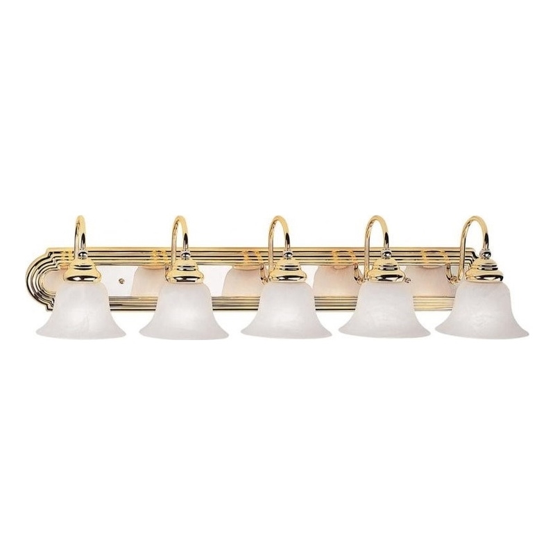 Beaumont Lane 5 Light Bath Light in Polished Brass and Chrome