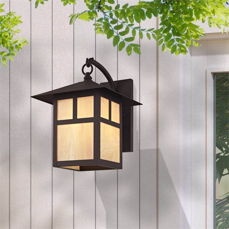 Beaumont Lane Outdoor Wall Lantern in Bronze