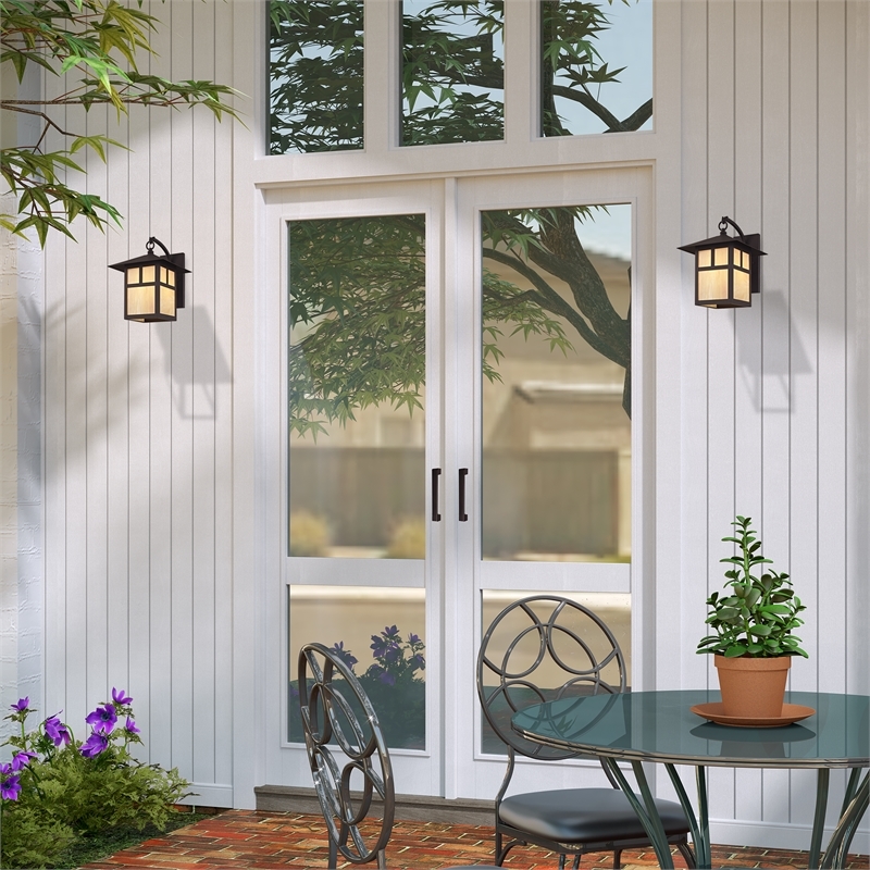 Beaumont Lane Outdoor Wall Lantern in Bronze